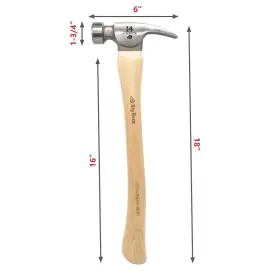 766565151518 BIG HORN Tiger Titanium Hammer Curved Hickory #3