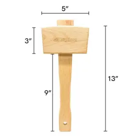 766565260166 BIG HORN Beech Wood Carving Mallet #3