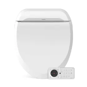 7ZUSPAPROR BIO BIDET Seat Round Water Heated Dryer Remote