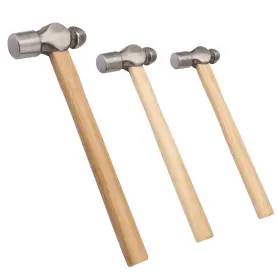 729767459868 BIUGAAUFAI Pack Ball Peen Hammer Wooden Handle