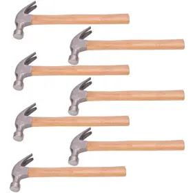 748743535235 BIUGAAUFAI Pack Claw Hammer Wooden Handle Forged