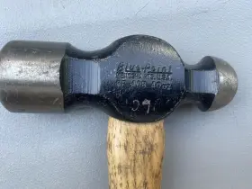 BP40B BLUE-POINT Ball Peen Hammer Solid Hickory Handle #2