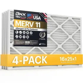 BN-M11S-16X25X1-4PP BNX Merv Allergen Defense Pack Trufilter