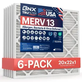 BN-M13S-20X22X1-6PP BNX Trufilter Merv Air Filter