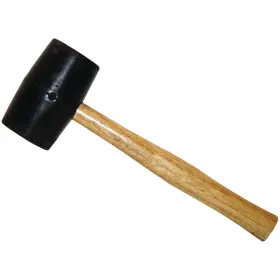 313040938913 BON TOOL Rubber Mallet Wood Handle