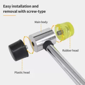 786562943299 BOOSDEN Double Faced Hammer Mallet Rubber #2