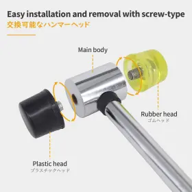 BSD-0425 BOOSDEN LLC Double Faced Hammer Mallet Rubber #2