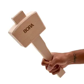 814000012808 BORA Wooden Mallet Balanced Beechwood Tha #3