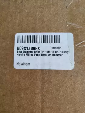 BH16TIHI18M BOSS HAMMER Hickory Handle Milled Titanium #2