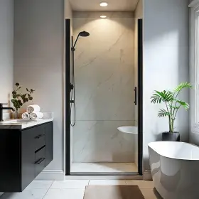 MB-34-35.2-72 BOTWINKLE Frameless Pivot Shower Door Glass