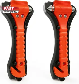 313110785775 BRANDED01 Pack Car Window Breaker Hammer Seat