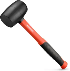 445016844843 BRANDED01 Rubber Mallet Hammer Fiberglass Handle