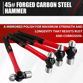 T4-2 C-T Hammer Set Fiberglass Handle Ball Peen #3
