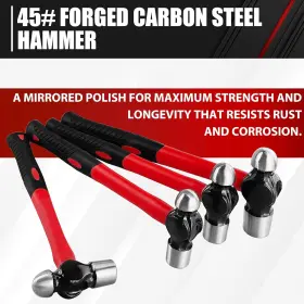 T4-2 C-T Hammer Set Fiberglass Handle Ball Peen #3