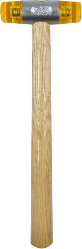 CZ-YELLOW-22 CHANGYU Double Rubber Hammer Wooden Handle