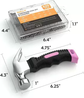 B08XBG6PT8 PINK Nails Kit #2