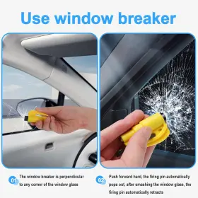 PCAQC-001 COEWEULE Window Breaker Seatbelt Cutter Design #3