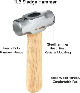 CH03 CORDIUM Cor Sledge Hammer Mini Steel Head Wood Handle #2