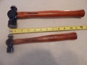 38464-38461 CRAFTSMAN Ball Peen Hammers Wood Handles