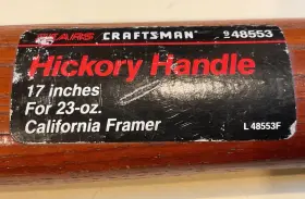 48553 CRAFTSMAN Nos Sears Hickory Wood Handle Framer