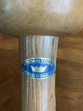 22204 CROWN TOOLS Lacquered Finish Round Woodcarvers Mallet #2