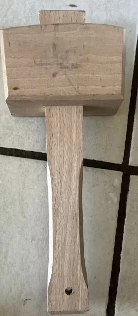 22206 CROWN TOOLS Woodcarvers Mallet Beechwood #2
