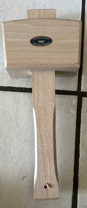 22206 CROWN TOOLS Woodcarvers Mallet Beechwood