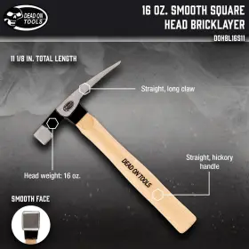 644323670184 HAMMER Square Head Bricklayer #2