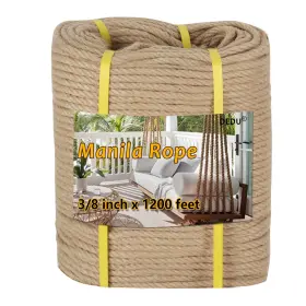 B0GF1JKS61 DEDU Manila Rope Twisted Strand Natural Hemp Sisal B0GF1JKS61 DEDU Manila Rope Twisted Strand Natural Hemp Sisal