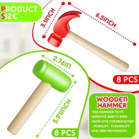 KV-DEEKIN-381 DEEKIN Toys Hammer Wooden Claw Simulation #2