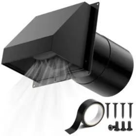 ZH840 HG Power Hooded Wall Vent Magnetic Damper