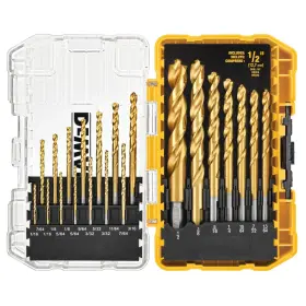 DW1361 DEWALT Drill Bit Set Titanium Pilot Point Nitride