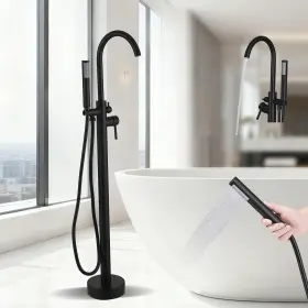 LSC3018B DIAMONDFORGE Freestanding Bathtub Faucet Swivel
