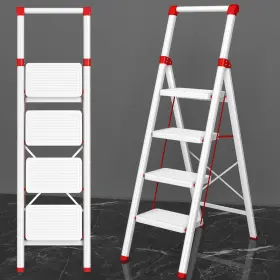 STI64SWR DIAMONDFORGE Step Ladder Folding Anti Slip Pedal