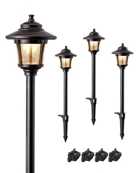 HGSL34A EDISHINE Landscape Path Lights Led Waterproof Pack
