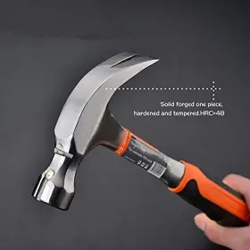 758913612673 EDWARD TOOLS Harden Forged Steel Claw Hammer Pro #2