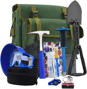 EEEOZ612 EEEOZ Geology Hammer Digging Chisels Houn Kit