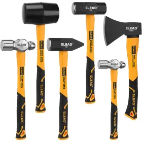 70153 ELEAD Mallet Hammer Set Fiberglass Handle Forge Steel
