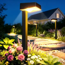 TPL068 ELECLINK Solar Pathway Lights Pack Garden Waterproof