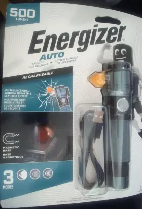 E304133000 ENERGIZER Rechargeable Flashlight Auto Belt Cutter