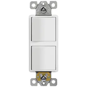 62834-W-N ENERLITES Decorator Switch Single Pole Double