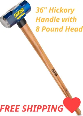 62305 ESTWING Head Sledge Hammer Hickory Handle Wood