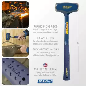 692758927229 ESTWING Big Drilling Crack Hammer Handle Sledge #2