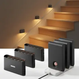 NL01 EZVALO Pack Motion Sensor Night Lights Rechargeable
