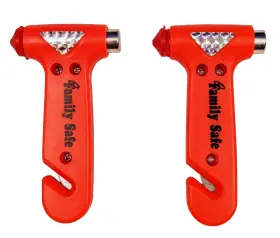 DD306 FAMILY SAFE Pack Car Safety Hammer Seatbelt Cutter Auto