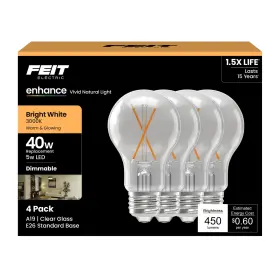 A1940CL930CA-FIL-4 FEIT ELECTRIC Led Filament Light Bulbs