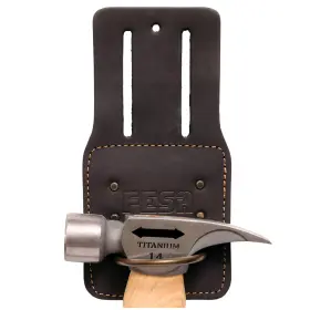 BROWN012 FESA Hammer Holder Belt Top Grain Holster
