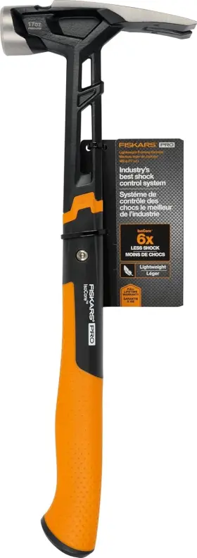 750280-1001 FISKARS Pro Isocore Framing Hammer Claw Shock