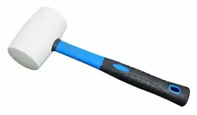 799670036845 FITOOL Solid Rubber Mallet Fiberglass Handle