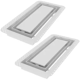 DWLITBD6X14WHT-HP-2 FITTES Wall Vent Flush Mount Abs Air